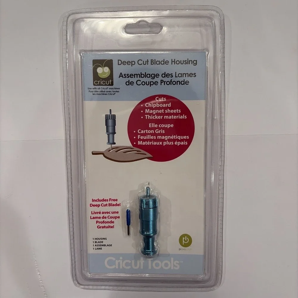 Cricut Deep Cut Blade with Housing‎   New/Sealed 29-0631